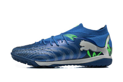 Puma Future 8 Ultimate TF Artificial Turf Soccer Shoes - Blue/Electric Blue/Frosty Green