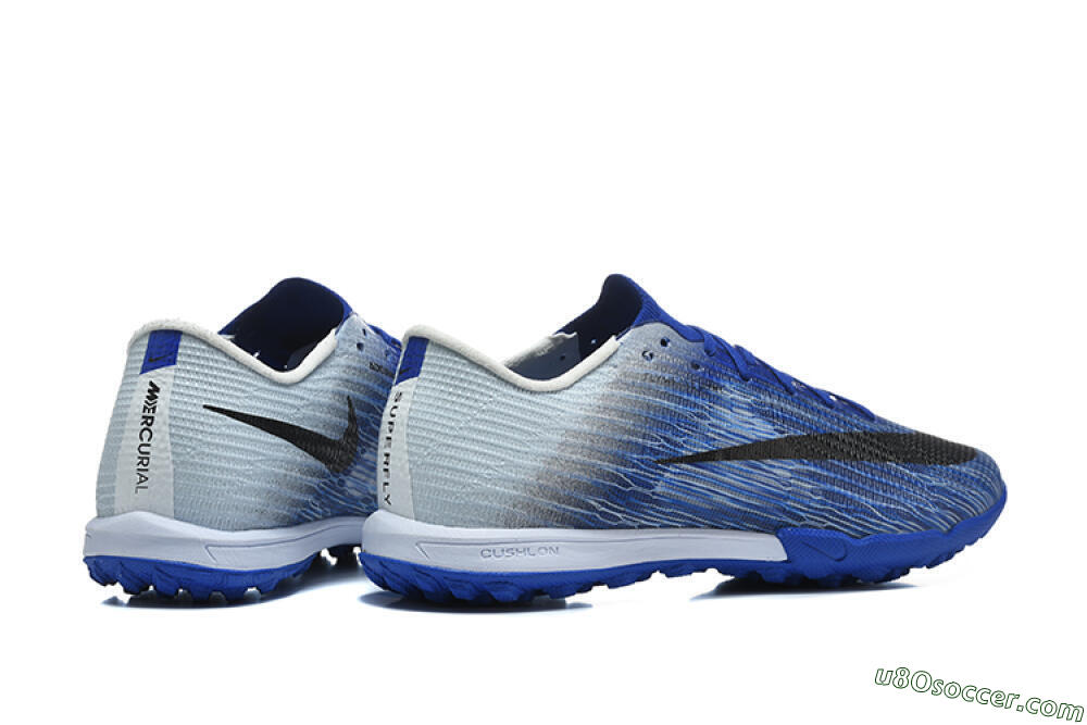 Nike Air Zoom Mercurial Superfly 11 Elite TF Artificial Turf Soccer Shoes - Blue/Navy Surge/Steel Gray 9
