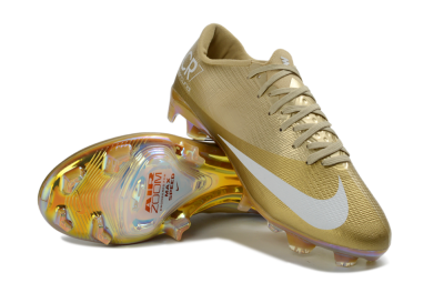 Nike Air Zoom Mercurial Superfly 11 Elite FG Firm Ground Soccer Cleats - Gold/Metallic Gold/White