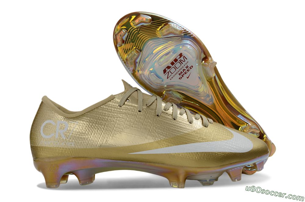 Nike Air Zoom Mercurial Superfly 11 Elite FG Firm Ground Soccer Cleats - Gold/Metallic Gold/White 1