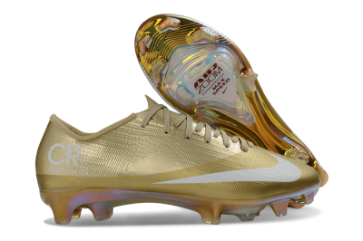 Nike Air Zoom Mercurial Superfly 11 Elite FG Firm Ground Soccer Cleats - Gold/Metallic Gold/White