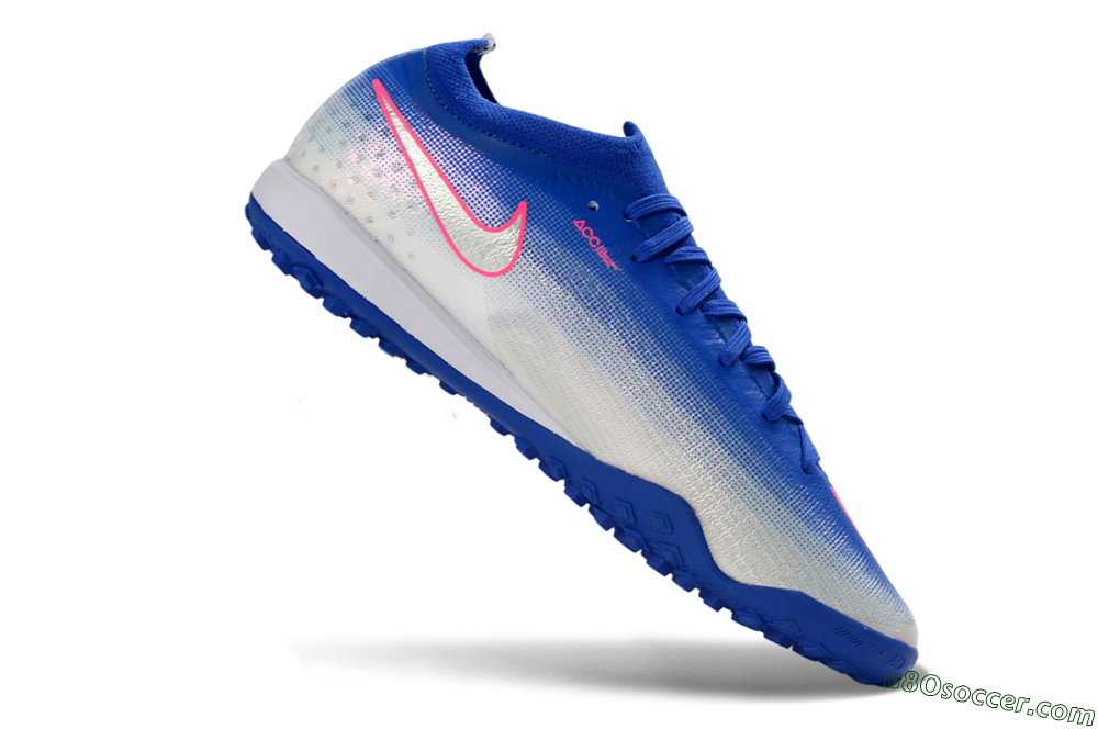 Nike Air Zoom Mercurial Vapor 17 Elite TF Artificial Turf Soccer Shoes - Blue/Electric Blue/Frosted Silver 4