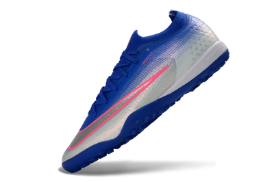 Nike Air Zoom Mercurial Vapor 17 Elite TF Artificial Turf Soccer Shoes - Blue/Electric Blue/Frosted Silver