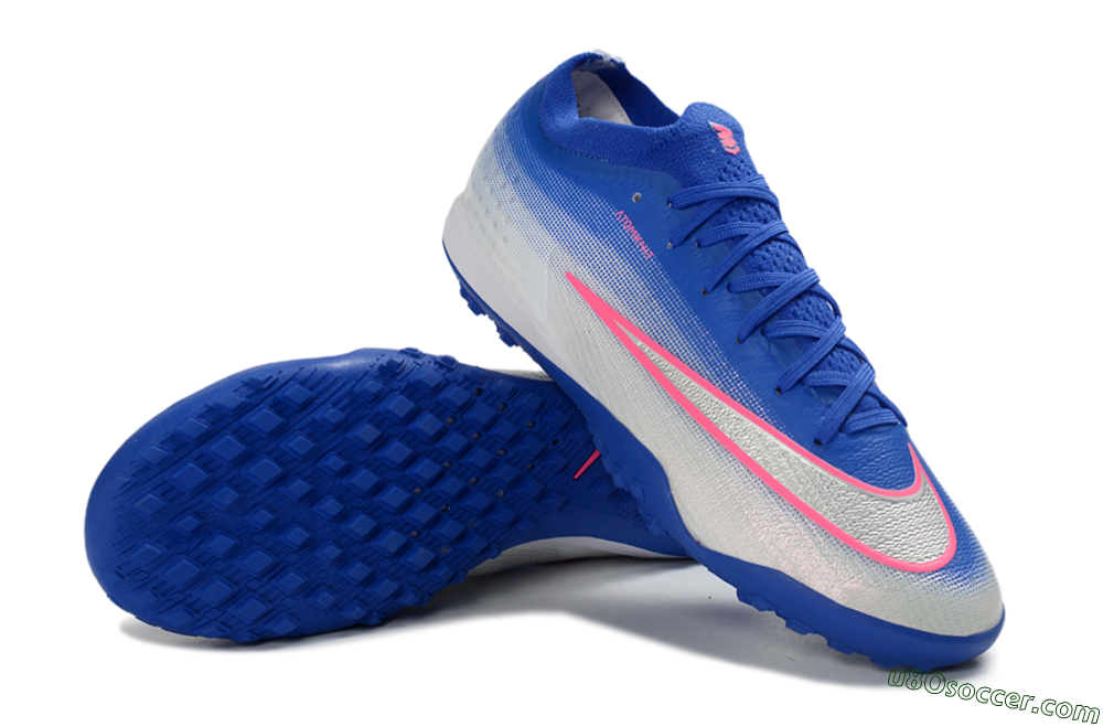 Nike Air Zoom Mercurial Vapor 17 Elite TF Artificial Turf Soccer Shoes - Blue/Electric Blue/Frosted Silver 3
