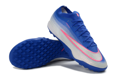 Nike Air Zoom Mercurial Vapor 17 Elite TF Artificial Turf Soccer Shoes - Blue/Electric Blue/Frosted Silver