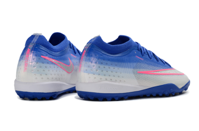 Nike Air Zoom Mercurial Vapor 17 Elite TF Artificial Turf Soccer Shoes - Blue/Electric Blue/Frosted Silver