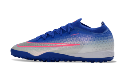 Nike Air Zoom Mercurial Vapor 17 Elite TF Artificial Turf Soccer Shoes - Blue/Electric Blue/Frosted Silver