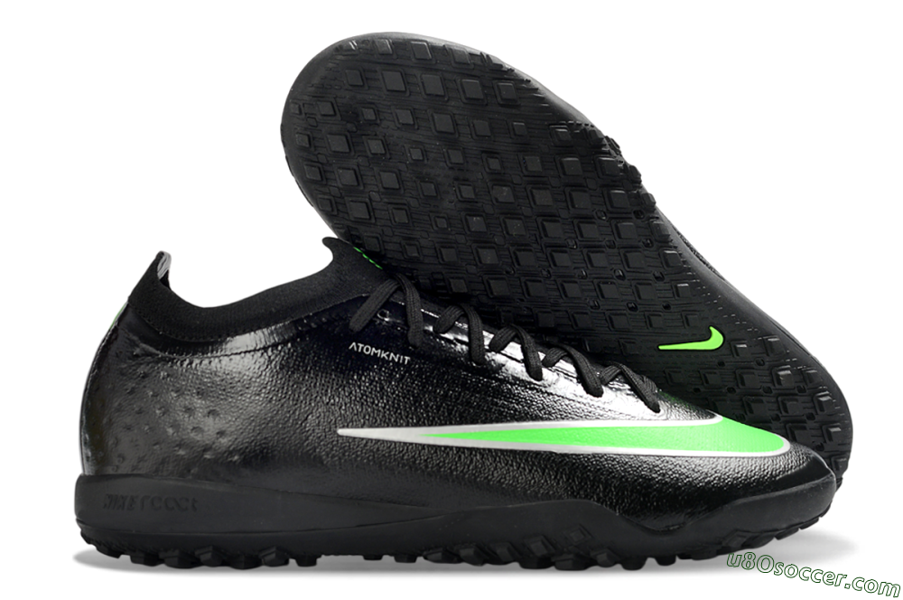 Nike Air Zoom Mercurial Vapor 17 Elite TF Artificial Turf Soccer Shoes - Black/Neon Green/Grey 1