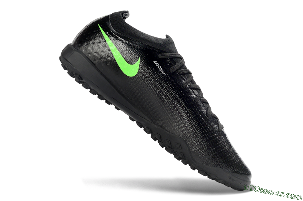 Nike Air Zoom Mercurial Vapor 17 Elite TF Artificial Turf Soccer Shoes - Black/Neon Green/Grey 4