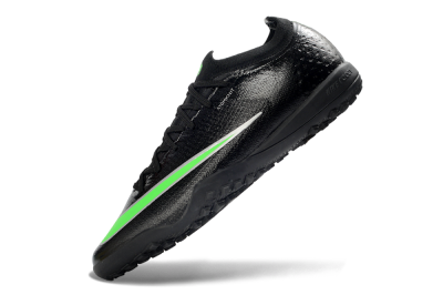 Nike Air Zoom Mercurial Vapor 17 Elite TF Artificial Turf Soccer Shoes - Black/Neon Green/Grey