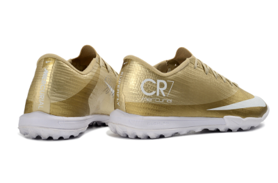 Nike Air Zoom Mercurial Superfly 11 Elite TF Artificial Turf Soccer Shoes - Gold/Metallic Gold/Snow White