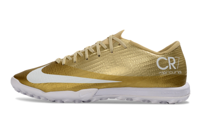 Nike Air Zoom Mercurial Superfly 11 Elite TF Artificial Turf Soccer Shoes - Gold/Metallic Gold/Snow White