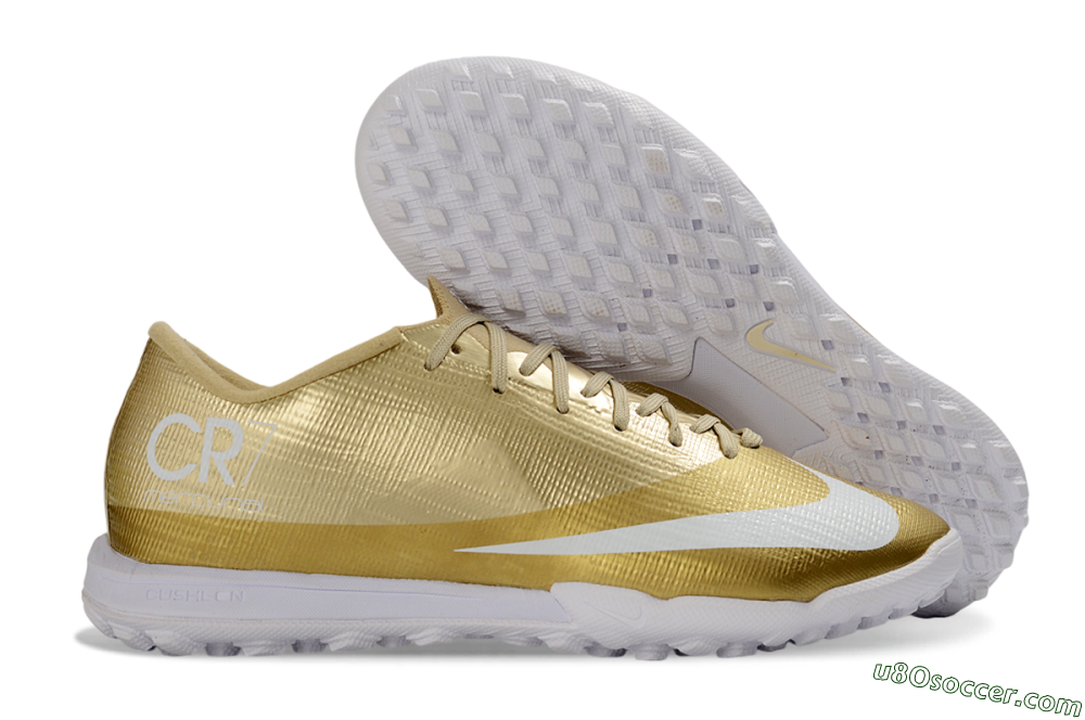 Nike Air Zoom Mercurial Superfly 11 Elite TF Artificial Turf Soccer Shoes - Gold/Metallic Gold/Snow White 1