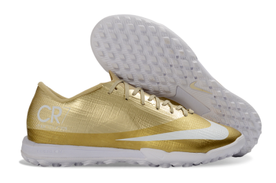 Nike Air Zoom Mercurial Superfly 11 Elite TF Artificial Turf Soccer Shoes - Gold/Metallic Gold/Snow White