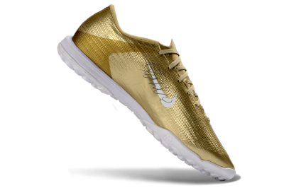 Nike Air Zoom Mercurial Superfly 11 Elite TF Artificial Turf Soccer Shoes - Gold/Metallic Gold/Snow White
