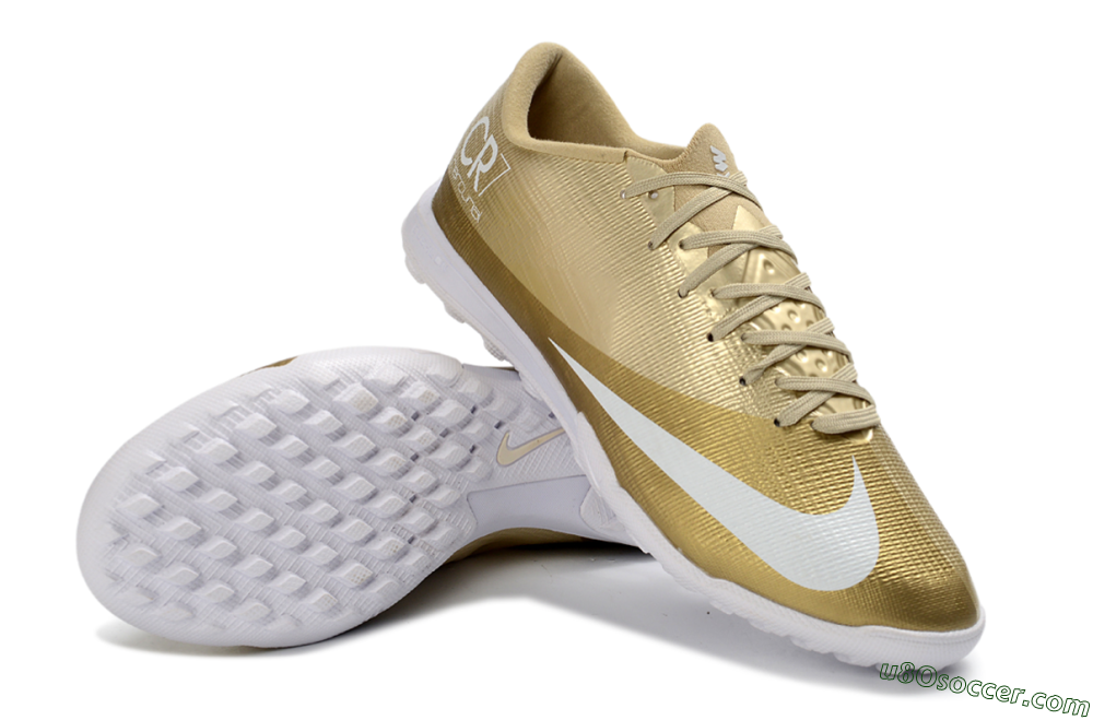 Nike Air Zoom Mercurial Superfly 11 Elite TF Artificial Turf Soccer Shoes - Gold/Metallic Gold/Snow White 3