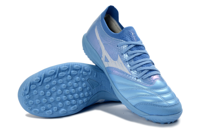 Mizuno Morelia Neo 4 TF Artificial Turf Soccer Shoes - Blue/Sky Blue/Crystal Blue