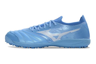 Mizuno Morelia Neo 4 TF Artificial Turf Soccer Shoes - Blue/Sky Blue/Crystal Blue