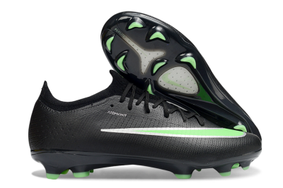 Nike Air Zoom Mercurial Vapor 17 Elite FG Firm Ground Soccer Cleats - Black/Electric Green/Metallic Silver