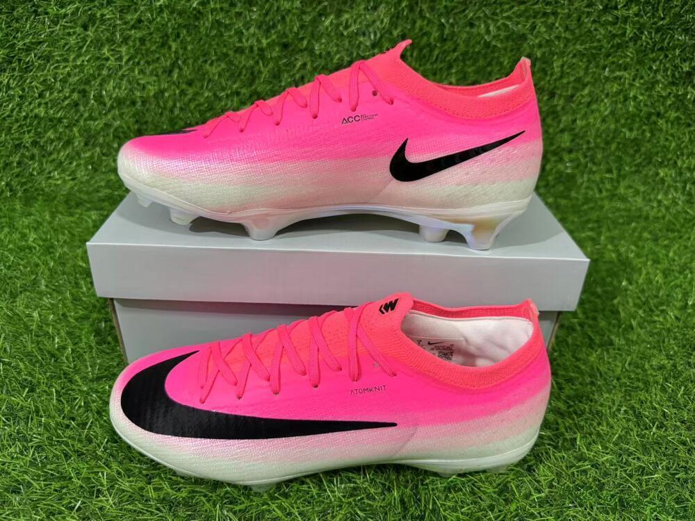Nike Air Zoom Mercurial Vapor 17 Elite FG Firm Ground Soccer Cleats - Pink/Neon Pink/Black
