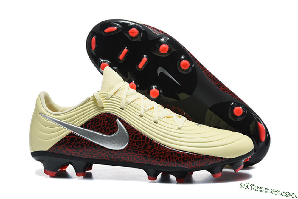Nike Tiempo Legend 11 Elite FG Firm Ground Soccer Cleats - Yellow/Crimson Black/Neon Orange 1