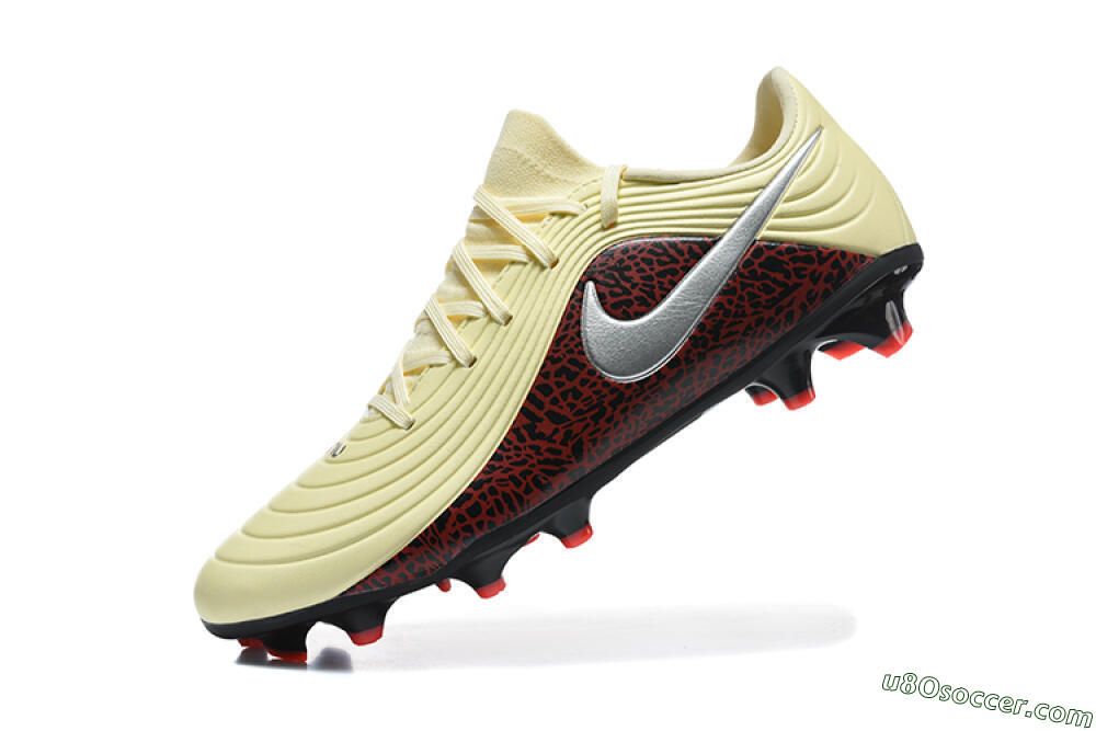 Nike Tiempo Legend 11 Elite FG Firm Ground Soccer Cleats - Yellow/Crimson Black/Neon Orange 8