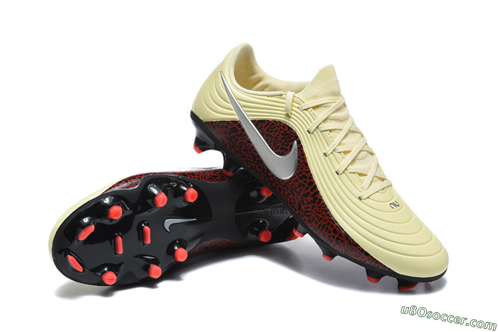 Nike Tiempo Legend 11 Elite FG Firm Ground Soccer Cleats - Yellow/Crimson Black/Neon Orange 4