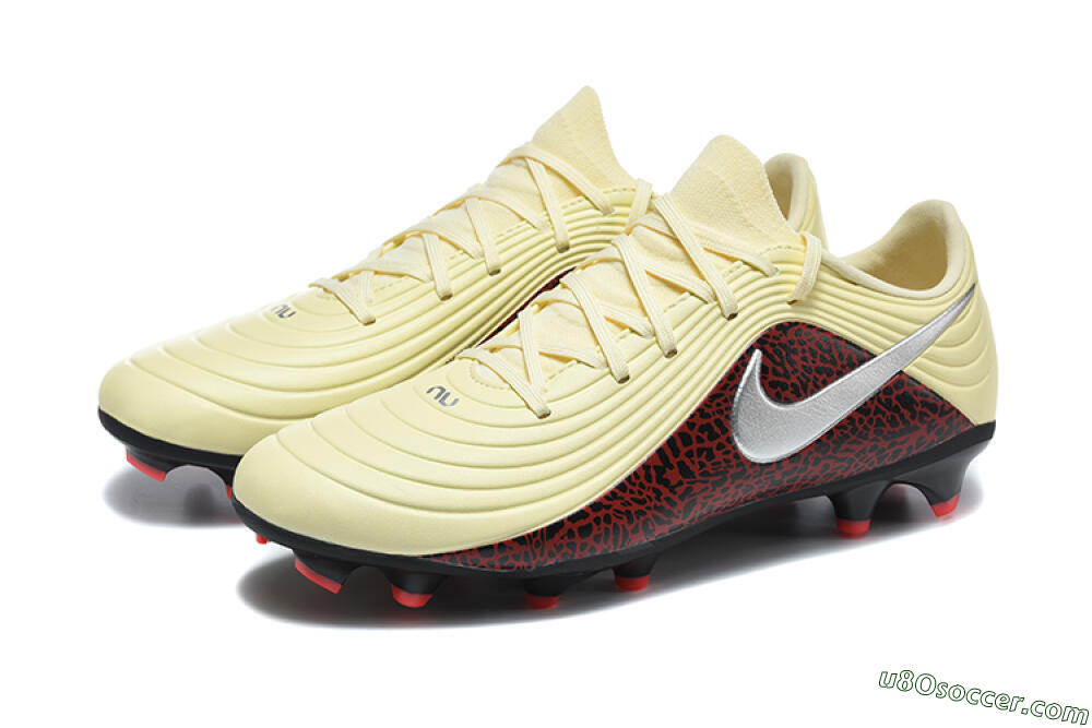 Nike Tiempo Legend 11 Elite FG Firm Ground Soccer Cleats - Yellow/Crimson Black/Neon Orange 5