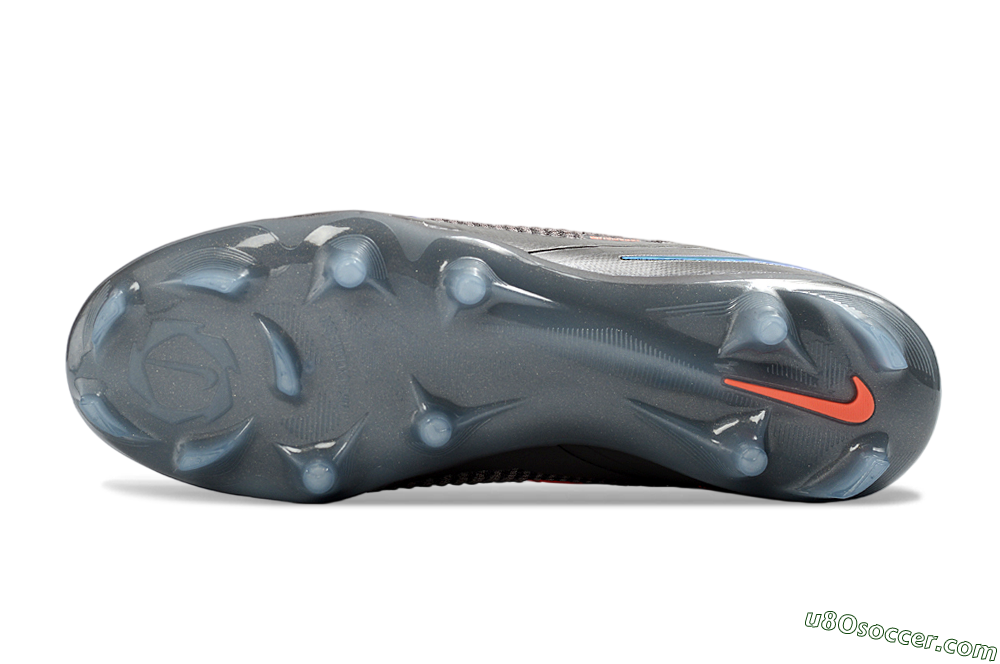 Nike Phantom 6 Elite Low FG Firm Ground Soccer Cleats - Black/Electric Green/Metallic Gray 6