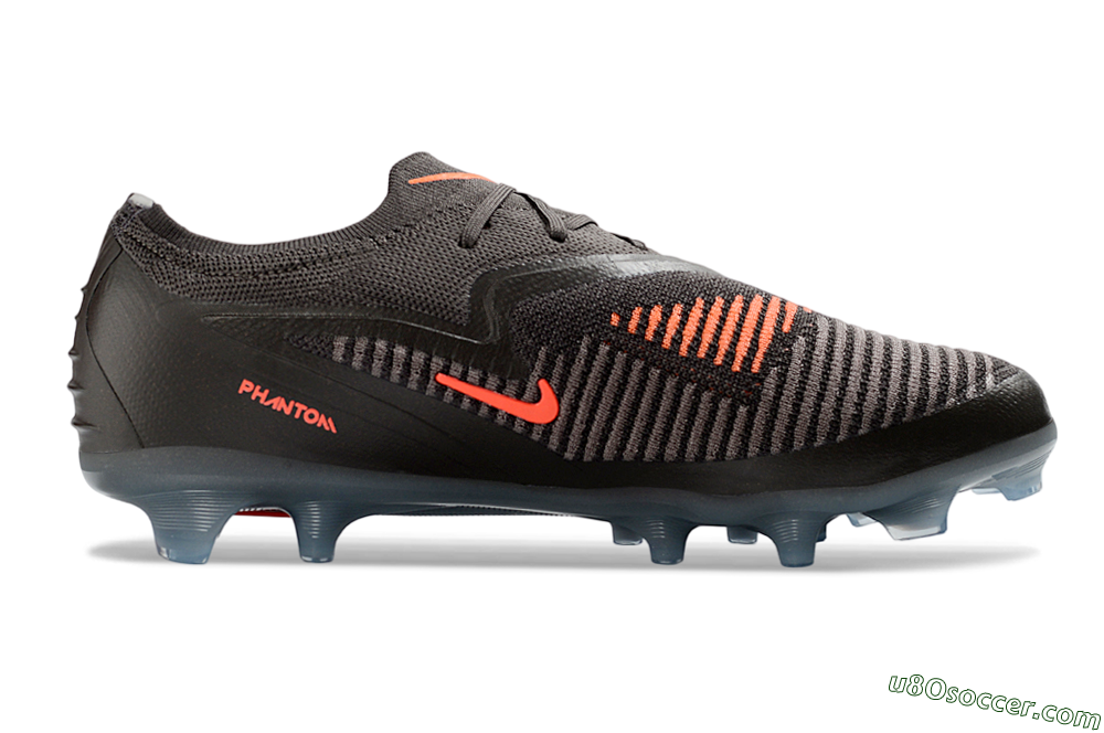 Nike Phantom 6 Elite Low FG Firm Ground Soccer Cleats - Black/Electric Green/Metallic Gray 7