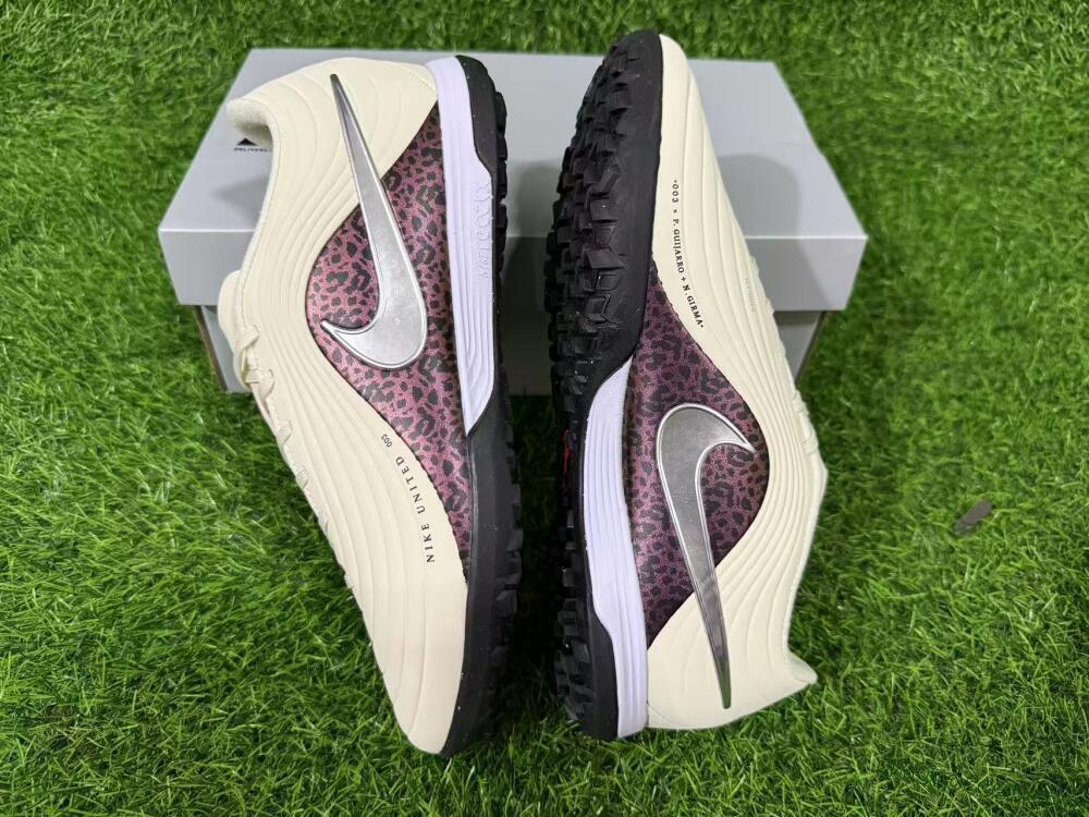 Nike Tiempo Legend 11 Elite TF Artificial Turf Soccer Shoes - Beige/Warm Beige/Leopard Purple