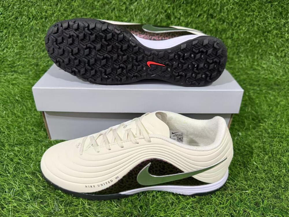 Nike Tiempo Legend 11 Elite TF Artificial Turf Soccer Shoes - Beige/Warm Beige/Leopard Purple
