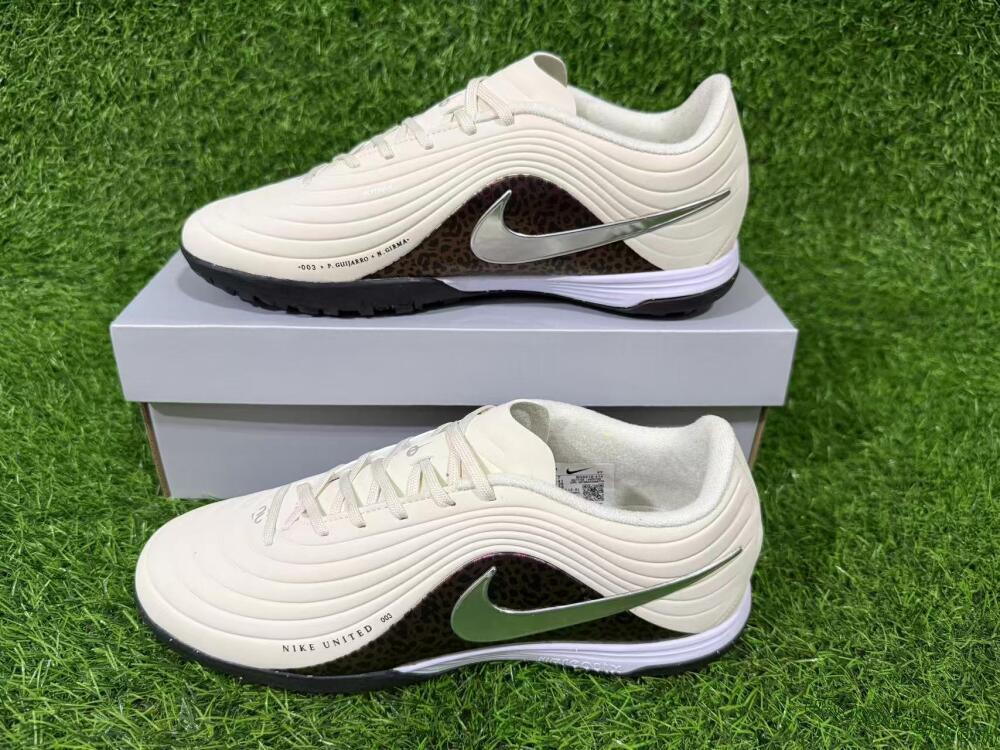 Nike Tiempo Legend 11 Elite TF Artificial Turf Soccer Shoes - Beige/Warm Beige/Leopard Purple