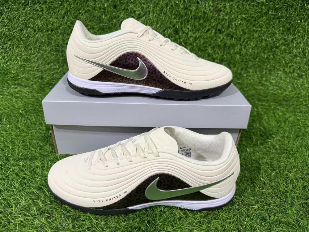 Nike Tiempo Legend 11 Elite TF Artificial Turf Soccer Shoes - Beige/Warm Beige/Leopard Purple