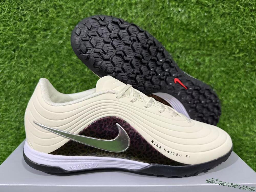 Nike Tiempo Legend 11 Elite TF Artificial Turf Soccer Shoes - Beige/Warm Beige/Leopard Purple