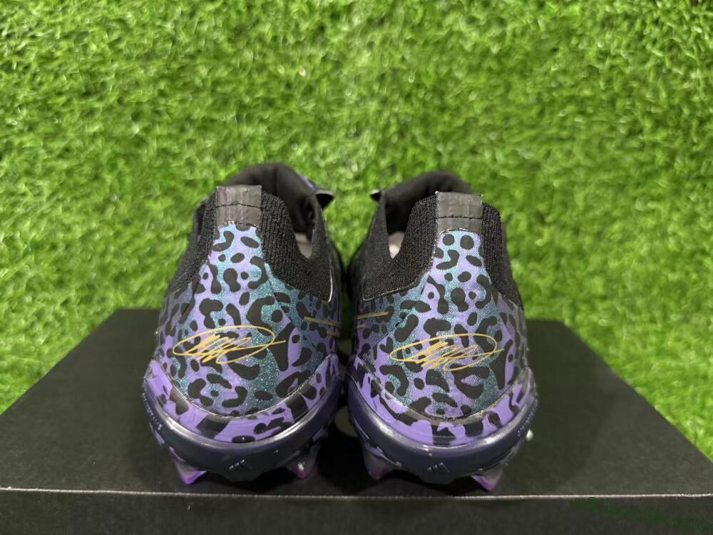 Adidas Predator 26 Elite Fold-Over Tongue FG Firm Ground Soccer Cleats - Black/Vibrant Purple/Gold