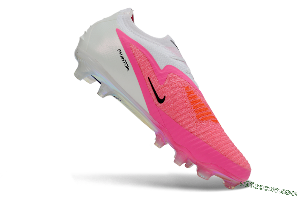 Nike Phantom 6 Elite Low FG Firm Ground Soccer Cleats - Pink/Bright Pink/White 5