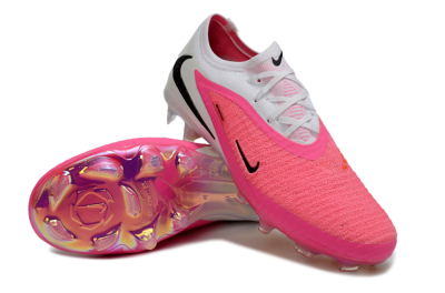 Nike Phantom 6 Elite Low FG Firm Ground Soccer Cleats - Pink/Bright Pink/White
