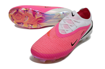 Nike Phantom 6 Elite Low FG Firm Ground Soccer Cleats - Pink/Bright Pink/White