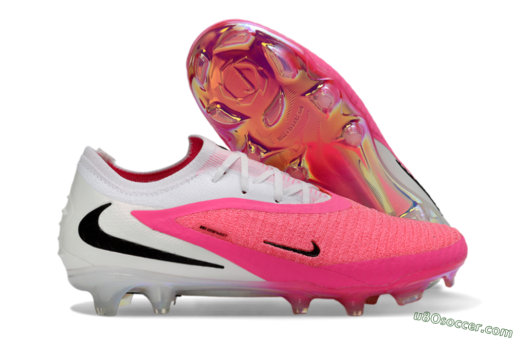 Nike Phantom 6 Elite Low FG Firm Ground Soccer Cleats - Pink/Bright Pink/White 1