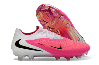 Nike Phantom 6 Elite Low FG Firm Ground Soccer Cleats - Pink/Bright Pink/White