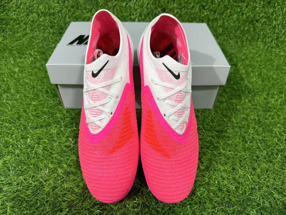 Nike Phantom 6 Elite Low FG Firm Ground Soccer Cleats - Pink/Bright Pink/White