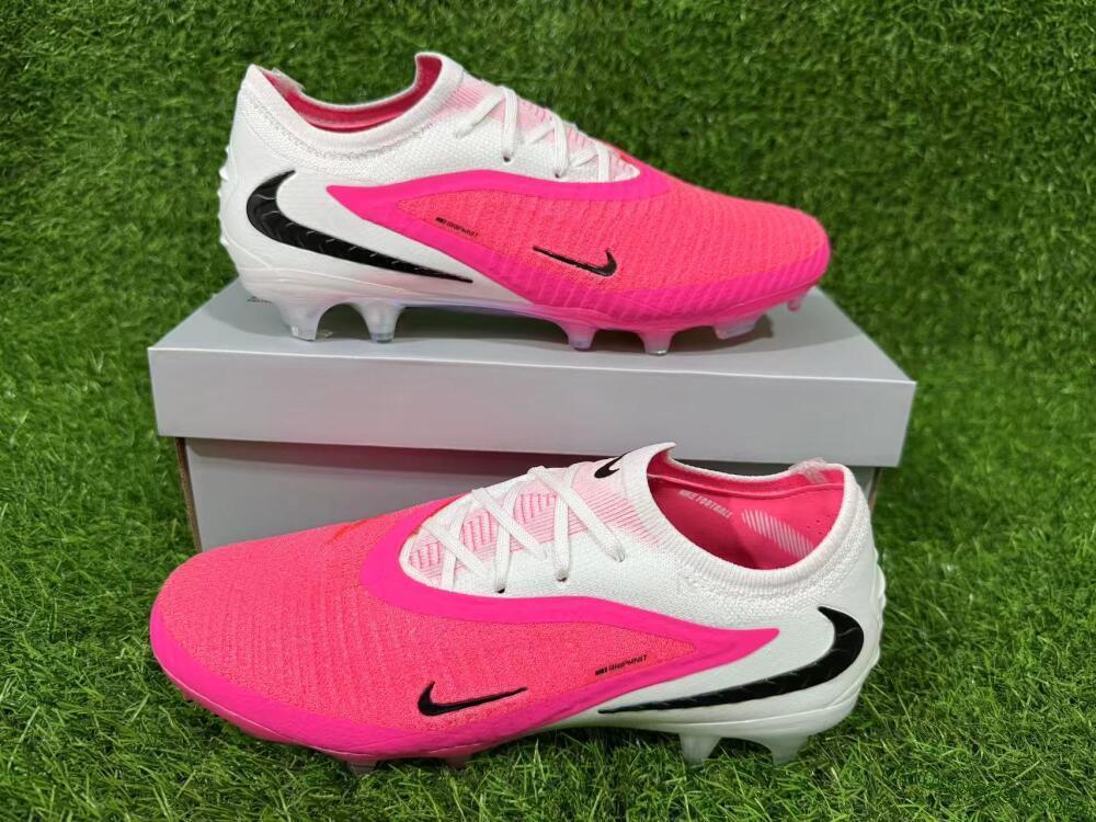 Nike Phantom 6 Elite Low FG Firm Ground Soccer Cleats - Pink/Bright Pink/White