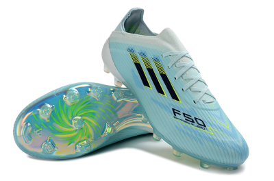 Adidas F50 Elite FG Firm Ground Soccer Cleats - Aqua/Electric Blue/Shimmering Lime