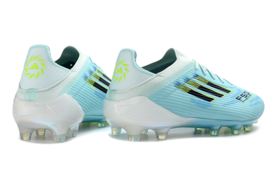 Adidas F50 Elite FG Firm Ground Soccer Cleats - Aqua/Electric Blue/Shimmering Lime