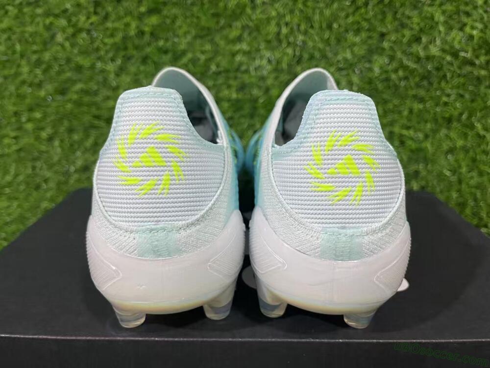 Adidas F50 Elite FG Firm Ground Soccer Cleats - Aqua/Electric Blue/Shimmering Lime