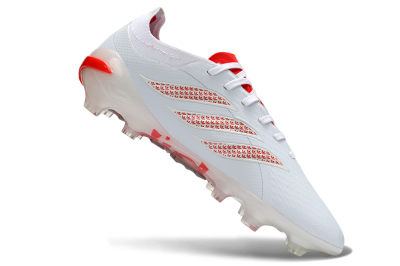Adidas Predator 26 Elite FG Firm Ground Soccer Cleats - White/Electric Red/Crimson