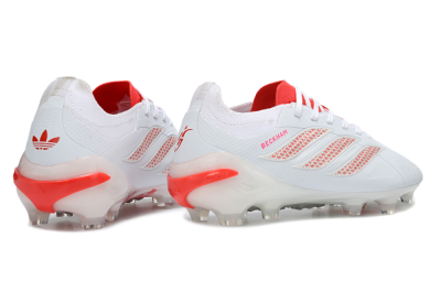 Adidas Predator 26 Elite FG Firm Ground Soccer Cleats - White/Electric Red/Crimson