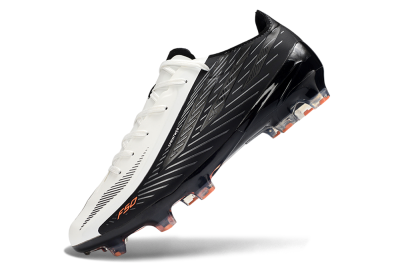 Adidas F50 Hyperfast 2026 World Cup Laceless FG Firm Ground Soccer Cleats - White/Electric Orange/Black