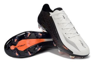 Adidas F50 Hyperfast 2026 World Cup Laceless FG Firm Ground Soccer Cleats - White/Electric Orange/Black